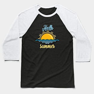 Hello Summer, Summer Tee, Beach, Summer Fancy, Women’s Summer , Hello Summer, Women’s Summer, Teacher Baseball T-Shirt